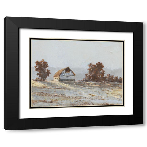 Snow Covered Hillside I Black Modern Wood Framed Art Print with Double Matting by Harper, Ethan