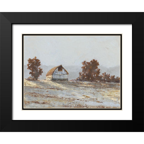 Snow Covered Hillside I Black Modern Wood Framed Art Print with Double Matting by Harper, Ethan