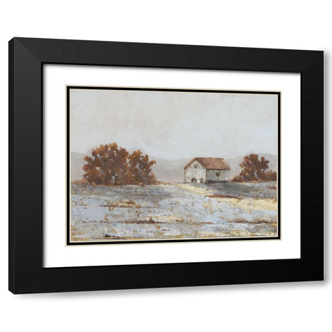 Snow Covered Hillside II Black Modern Wood Framed Art Print with Double Matting by Harper, Ethan