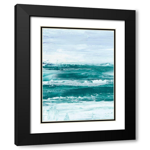 Choppy Waters I Black Modern Wood Framed Art Print with Double Matting by Harper, Ethan