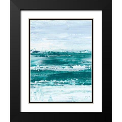 Choppy Waters I Black Modern Wood Framed Art Print with Double Matting by Harper, Ethan