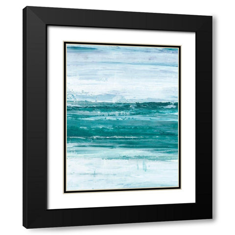 Choppy Waters II Black Modern Wood Framed Art Print with Double Matting by Harper, Ethan