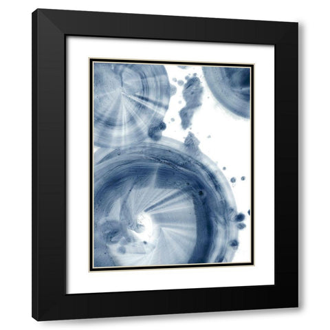 Quasars III Black Modern Wood Framed Art Print with Double Matting by Harper, Ethan