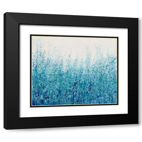 Misty Blues I Black Modern Wood Framed Art Print with Double Matting by OToole, Tim