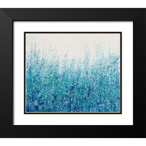 Misty Blues I Black Modern Wood Framed Art Print with Double Matting by OToole, Tim