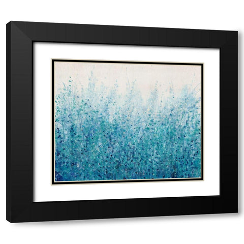Misty Blues II Black Modern Wood Framed Art Print with Double Matting by OToole, Tim