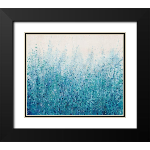 Misty Blues II Black Modern Wood Framed Art Print with Double Matting by OToole, Tim