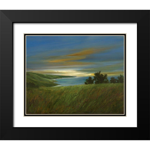 Sky at Dusk Black Modern Wood Framed Art Print with Double Matting by Finch, Sheila