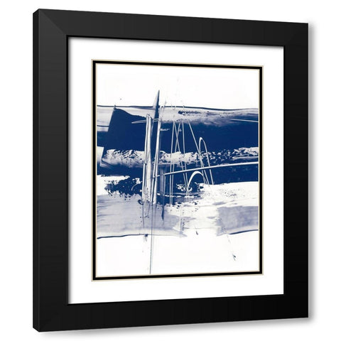 Alternating Current III Black Modern Wood Framed Art Print with Double Matting by Harper, Ethan