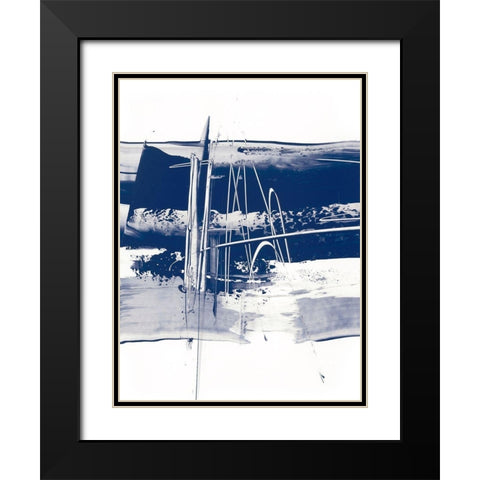 Alternating Current III Black Modern Wood Framed Art Print with Double Matting by Harper, Ethan