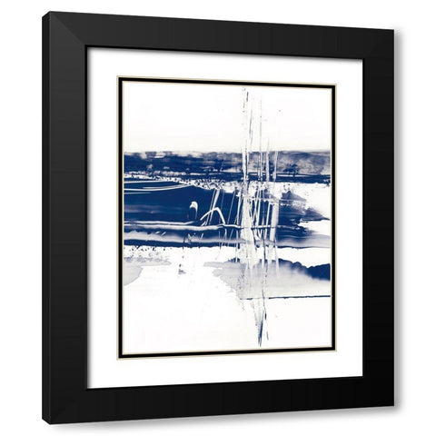 Alternating Current IV Black Modern Wood Framed Art Print with Double Matting by Harper, Ethan