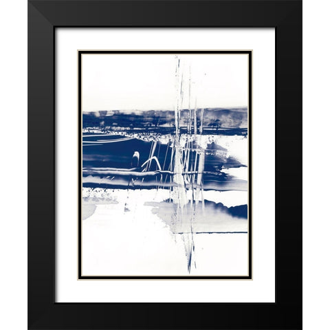 Alternating Current IV Black Modern Wood Framed Art Print with Double Matting by Harper, Ethan