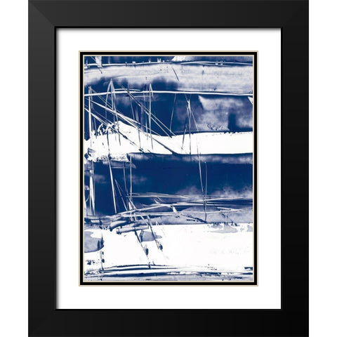 Alternating Current V Black Modern Wood Framed Art Print with Double Matting by Harper, Ethan