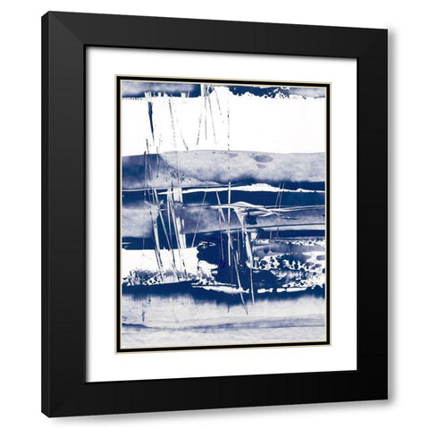 Alternating Current VI Black Modern Wood Framed Art Print with Double Matting by Harper, Ethan