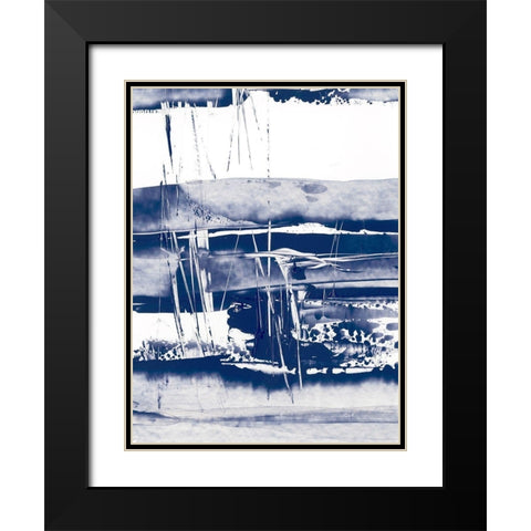 Alternating Current VI Black Modern Wood Framed Art Print with Double Matting by Harper, Ethan