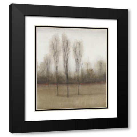 Last Day of Fall II Black Modern Wood Framed Art Print with Double Matting by OToole, Tim