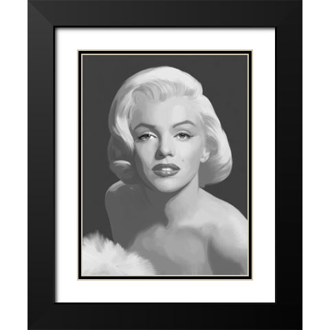 Classic Beauty Black Modern Wood Framed Art Print with Double Matting by Consani, Chris