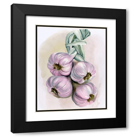 Garlic Braid I Black Modern Wood Framed Art Print with Double Matting by Parker, Jennifer Paxton