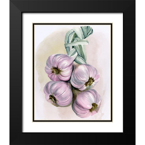 Garlic Braid I Black Modern Wood Framed Art Print with Double Matting by Parker, Jennifer Paxton