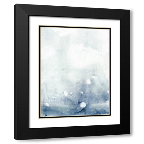 Rain Beads II Black Modern Wood Framed Art Print with Double Matting by Harper, Ethan