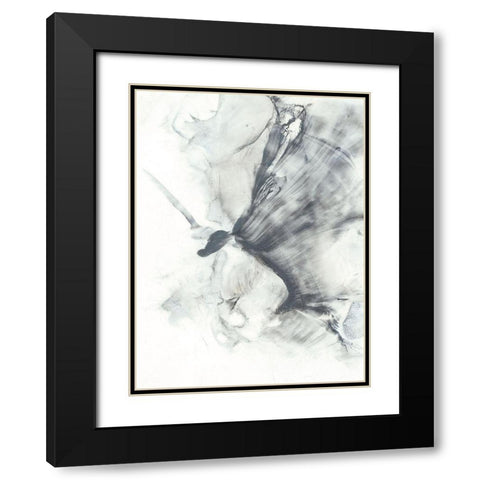 Marbled Grey III Black Modern Wood Framed Art Print with Double Matting by Harper, Ethan