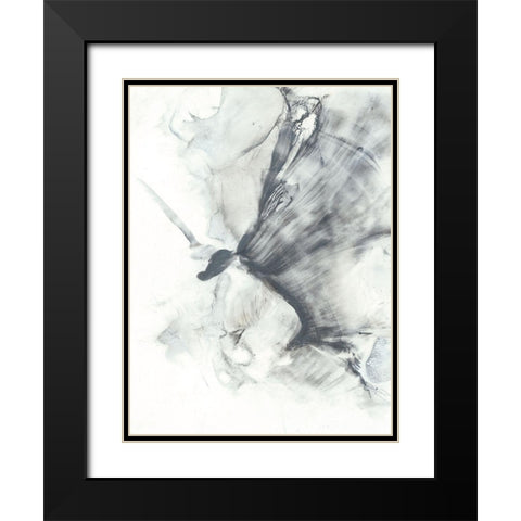 Marbled Grey III Black Modern Wood Framed Art Print with Double Matting by Harper, Ethan