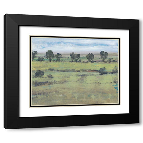 Horizon Time I Black Modern Wood Framed Art Print with Double Matting by OToole, Tim