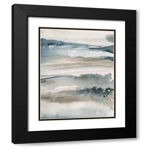 Foggy Horizon I Black Modern Wood Framed Art Print with Double Matting by Parker, Jennifer Paxton