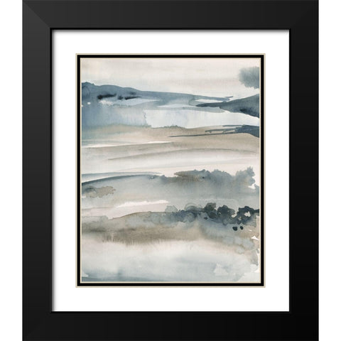 Foggy Horizon I Black Modern Wood Framed Art Print with Double Matting by Parker, Jennifer Paxton