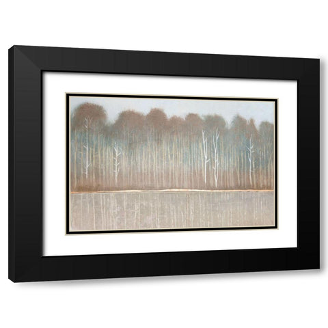 Along the River Bank I Black Modern Wood Framed Art Print with Double Matting by OToole, Tim