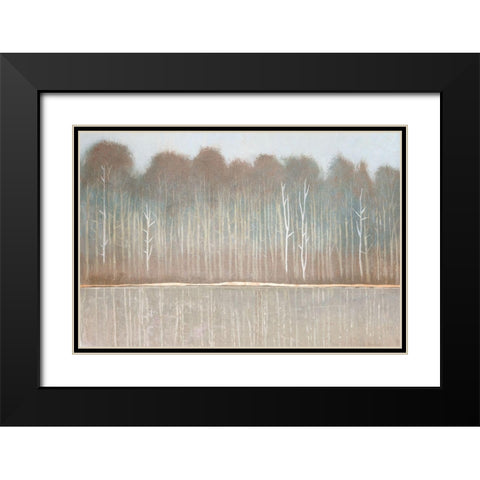 Along the River Bank I Black Modern Wood Framed Art Print with Double Matting by OToole, Tim