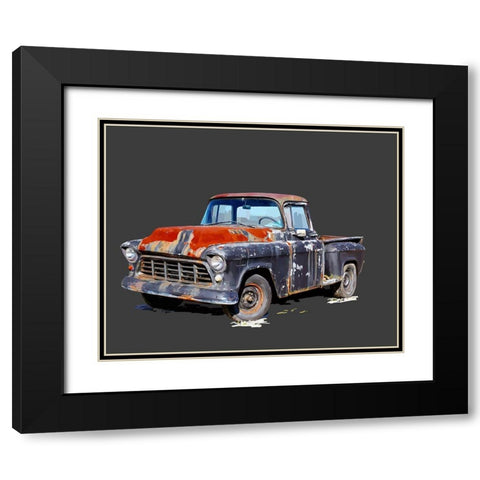 Vintage Truck IV Black Modern Wood Framed Art Print with Double Matting by Kalina, Emily