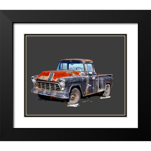 Vintage Truck IV Black Modern Wood Framed Art Print with Double Matting by Kalina, Emily