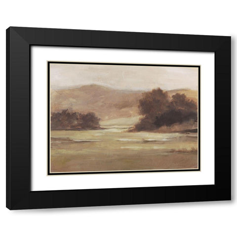 Muted Landscape I Black Modern Wood Framed Art Print with Double Matting by Harper, Ethan