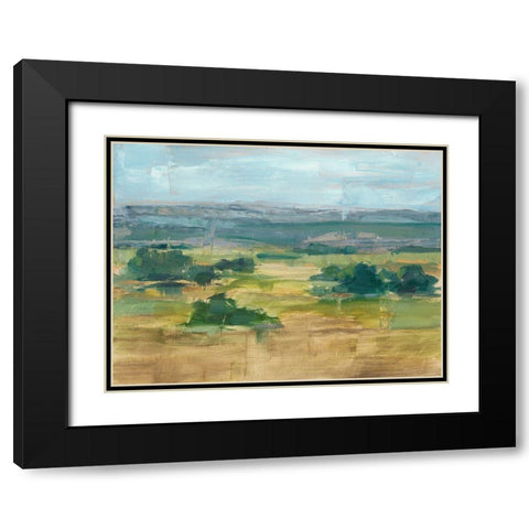 Valley View I Black Modern Wood Framed Art Print with Double Matting by Harper, Ethan