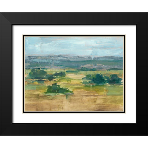 Valley View I Black Modern Wood Framed Art Print with Double Matting by Harper, Ethan