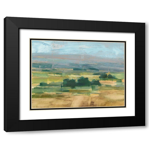 Valley View II Black Modern Wood Framed Art Print with Double Matting by Harper, Ethan