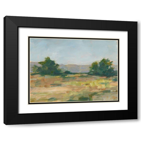 Green Valley III Black Modern Wood Framed Art Print with Double Matting by Harper, Ethan