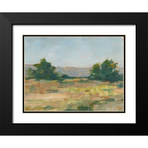 Green Valley III Black Modern Wood Framed Art Print with Double Matting by Harper, Ethan