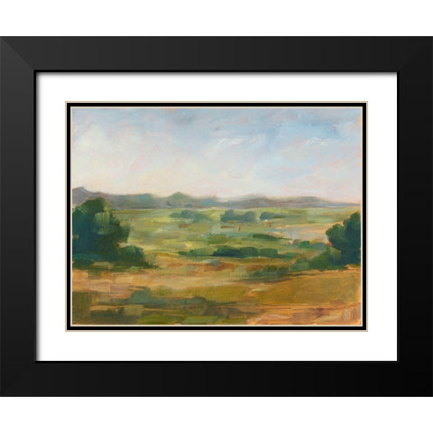 Green Valley IV Black Modern Wood Framed Art Print with Double Matting by Harper, Ethan