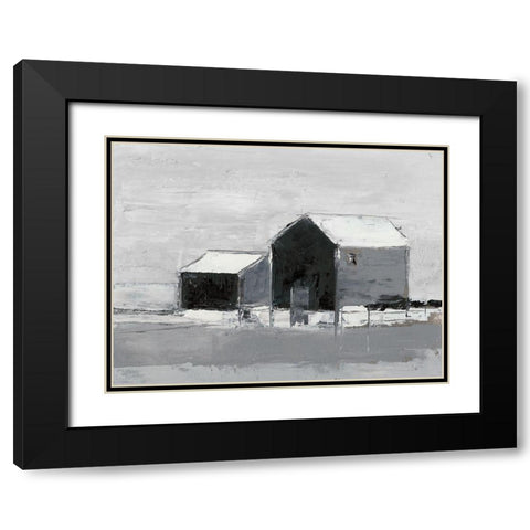 Dynamic Barn II Black Modern Wood Framed Art Print with Double Matting by Harper, Ethan