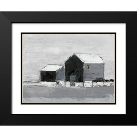 Dynamic Barn II Black Modern Wood Framed Art Print with Double Matting by Harper, Ethan