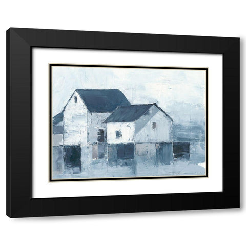 Indigo Barns I Black Modern Wood Framed Art Print with Double Matting by Harper, Ethan