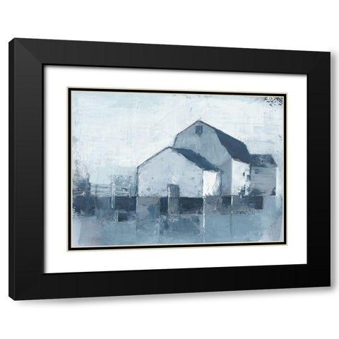Indigo Barns II Black Modern Wood Framed Art Print with Double Matting by Harper, Ethan