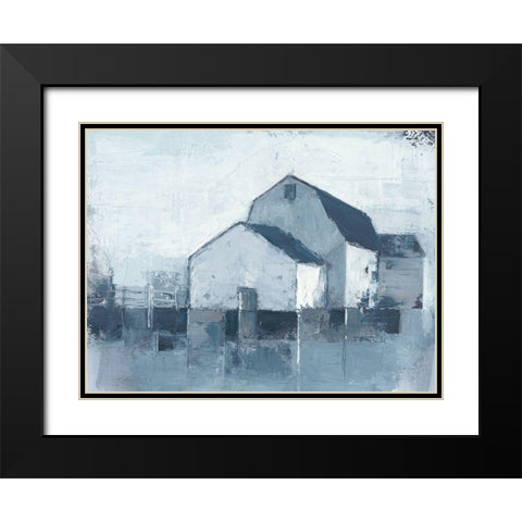 Indigo Barns II Black Modern Wood Framed Art Print with Double Matting by Harper, Ethan
