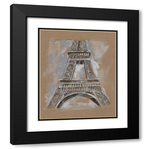 Brushwork Architecture Study II Black Modern Wood Framed Art Print with Double Matting by Harper, Ethan