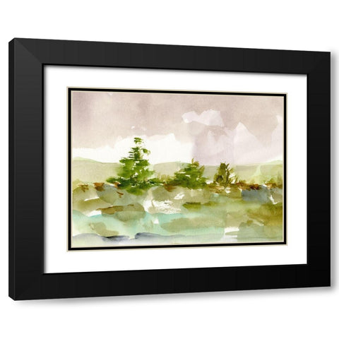 Morning Retreat I Black Modern Wood Framed Art Print with Double Matting by Harper, Ethan
