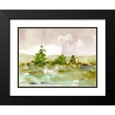 Morning Retreat I Black Modern Wood Framed Art Print with Double Matting by Harper, Ethan