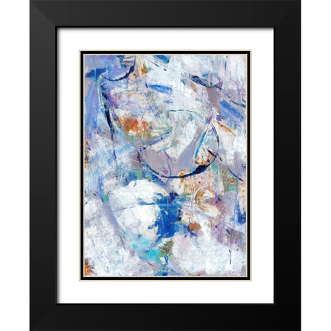 Bounce I Black Modern Wood Framed Art Print with Double Matting by OToole, Tim