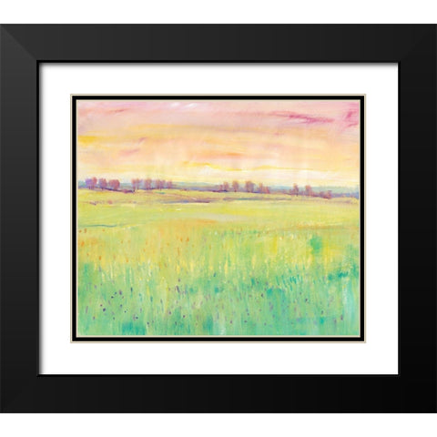 Spring Pasture I Black Modern Wood Framed Art Print with Double Matting by OToole, Tim